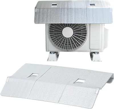ヤマゼン YVMA-8460H 外側ユニットカバー アルミニウム製  visor付き 幅33.1x奥行23.6インチ (84x60cm) 21%オフ