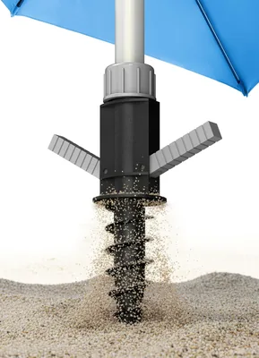 4smile Strandschirm Ständer, Bodenstecker für Schirme - Robustes Sonnenschirmgestell