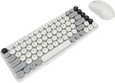 Oreilet Wireless Keyboard Mouse Combo Retro 85 Keys Bluetooth Mechanical Keyboard Best Deal