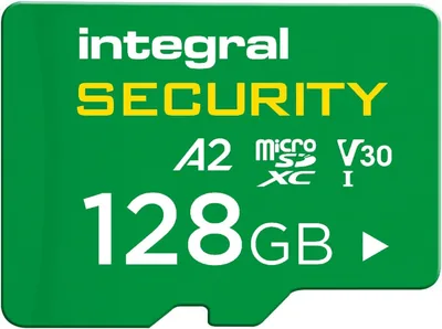Integral 128GB Hochleistungs-microSD Karte, UHS-I V30 U3 A2, 4K für Überwachungskameras, Dashcams, Heimüberwachung, Babyphone und Bodycam - Best Deal