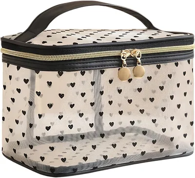 Mesh Makeup Bag Travel Toiletry Bag Large Capacity for Women - 17% Off
