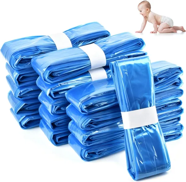 CLTPY - 15 Refill Sacchi per Pannolini Universali, Antitraspiro e Anti-Odore Compatibili con Tutti i Secchielli per Pannolini