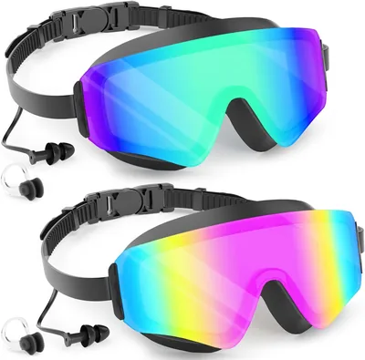 COOLOO Kids Swimming Goggles 2 Pack Anti-Fog UV Protection