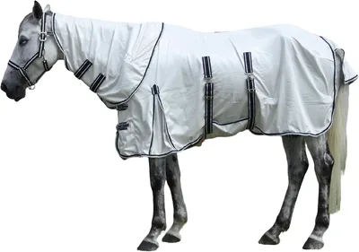 Gallopoff Summer Horse Fly Sheet with Detachable Neck and Belly Cover, Breathable Fine Mesh Sweet It