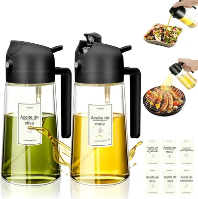 GALASALA 2PCS Dispensador de Aceite, Ahorra un 17% en este conjunto 2-en-1