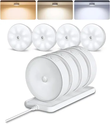 EZVALO Motion Sensor Puck Lights 8 Pack Best Deal