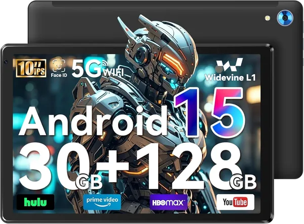 Whitedeer 10 inch Android 15 Tablet