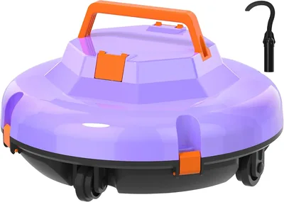 Automatic pool cleaner for embedding pools up to 1,000 square feet, self-parking pool robot pool vac