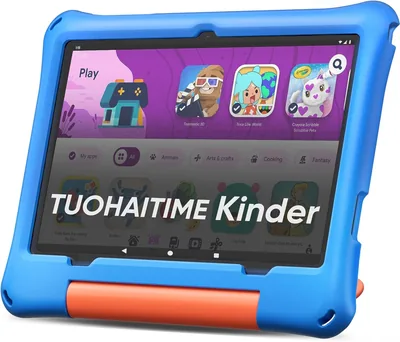 Kinder Tablet 10.1 Zoll Android 16 mit 30 GB RAM + 64 GB ROM, 2 TB erweiterbar, Elternkontrolle, GPS, Gesichtserkennung, Wid