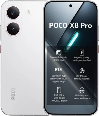 Smartphone Poco X8 Pro 512GB 12GB RAM - Branco | Mediatek Dimensity 8500 Ultra