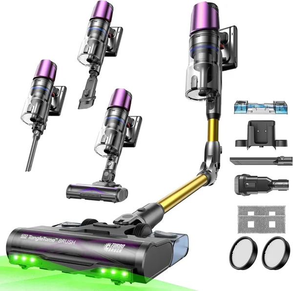 Ultenic U20 Mopper Cordless Vacuum Cleaner med Mop-funktion 2-i-1, 60kPa, Vattenkann 230ml, GreenEye Technology, Anti-Tangl - Best Price