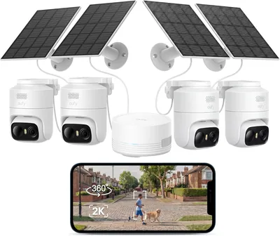 eufy C37 4-Cam Kit - 360° AI Tracking