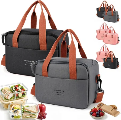 Bolsa de almuerzo térmica de gran capacidad 2PCS para hombre y mujer