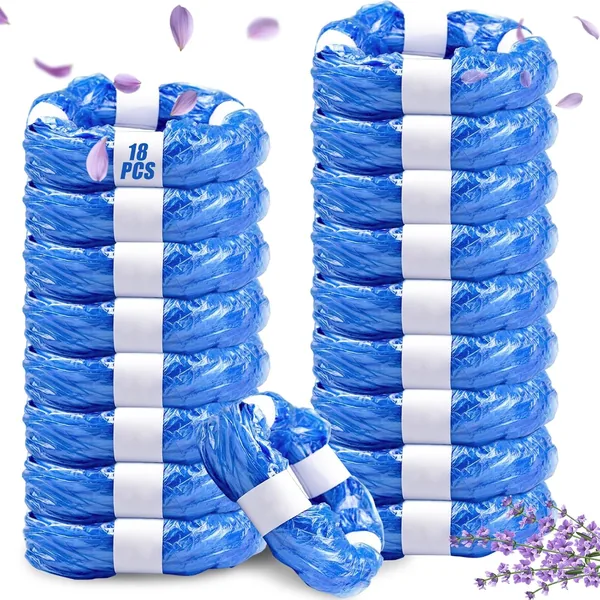 Contenedor de pañales Dazhtu 18 Recambios, 4.5 m Recambios para el contenedor de pañales, Bolsa para la basura de pañales para bebé, Compatible con Tommee Tippee, A