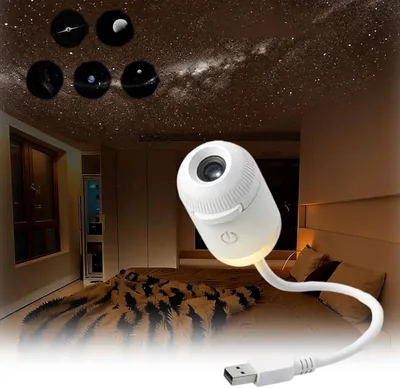 HURJZPO 2-in-1 Galaxy Projector Night Light Best Deal
