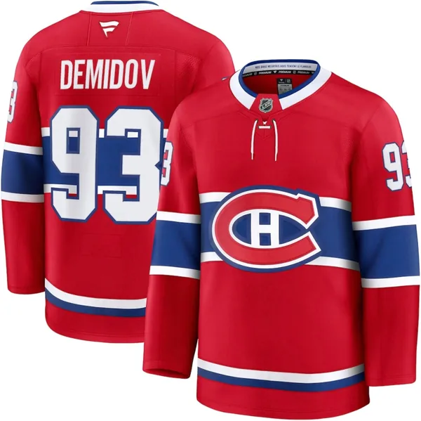 Fanatics Ivan Demidov Montreal Canadiens Home Premium Jersey - Red