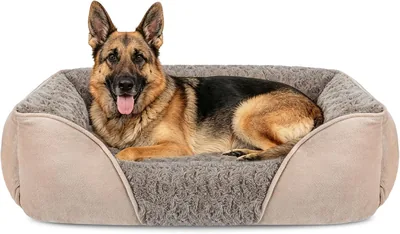 JOEJOY XXL Grand Lit pour Chien, Lavable, Doux et Confortable, Anti-Anxiété pour Chiens et Chats, 106 x 80 x 23 cm - Meilleur Prix
