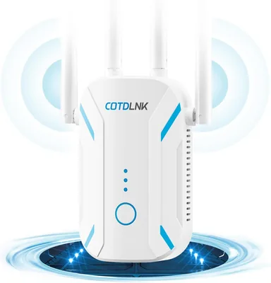 Répéteur WiFi COTDLNK 2026 - Amplificateur puissant 1200 Mbps | Avec amplificateur PA intégré | Double bande 5GHz et 2.4GHz | Interne sans fil