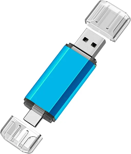 Pendrive USB C, Memoria Externa para Fotos y Música, Compatible con Teléfonos y Computadoras
