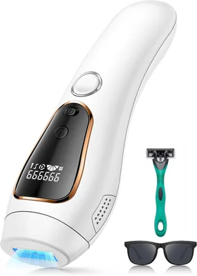 Depilador Láser 21J con Luz Pulsada IPL Sin Dolor | 5 Niveles de Energía, Luz Roja 528nm, 999.900 Destellos, Para Hombres y Mujeres