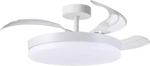 BEL AIR HOME - Ventilador ARES, Motor DC, LED 36W y Control Remoto, 3 Asas Dobladas, para Dormitorios y Salones. ¡Mejor Oferta!