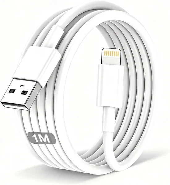 iPhone Ladekabel USB A auf Lightning 1m 1 Stück MFi zertifiziert für schnelles Apple Laden