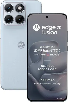 मोटोरोला एज 70 फ्यूजन (पैंटोन कंट्री एयर, 8GB रैम, 128GB स्टोरेज) | 6.78" 1.5K 144Hz AMOLED डिस्प्ले | स्नैपड्रैगन 7s जेन 4 - 39% ऑफ