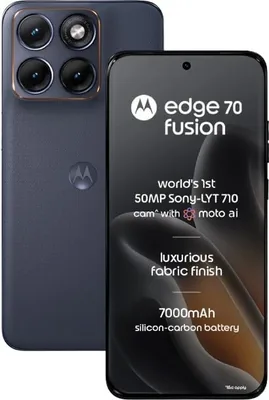 मोटोरोला एज 70 फ्यूजन (पैंटोन साइलेट, 8GB रैम, 128GB स्टोरेज) | 6.78" 1.5K 144Hz AMOLED डिस्प्ले | सनड्रॉइड 7s जेन 4