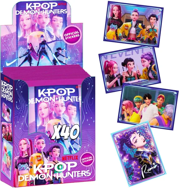 KPop Demon Hunters 40 Packs of Netflix Official Stickers