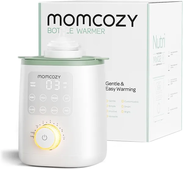 Momcozy Baby Bottle Warmer - Preserves Nutrients, Fast Heat, Night Light - Best Deal