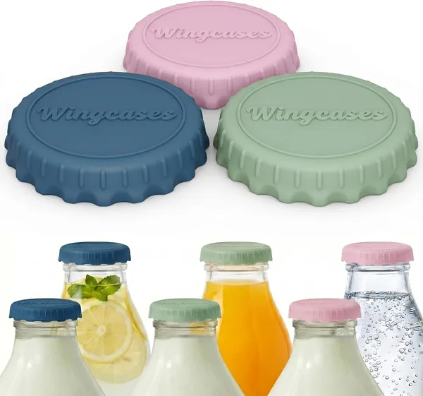 Wingcases Milk Bottle Tops 3 Pack - Best Deal
