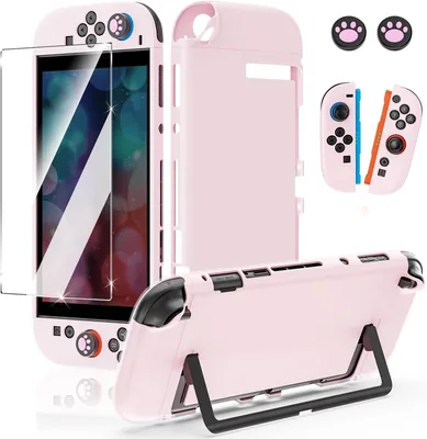 Switch2 プロテクトキット 15%オフ：ドック互換性 2026版 スイッチ2 カバー + ガラスフィルム + ステッカーキャップ