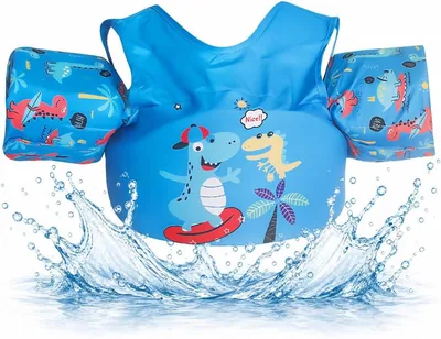 CALISTALEE Chaleco Salvavidas para Niños, Chaleco de Natación con Correas Ajustables y Flotadores