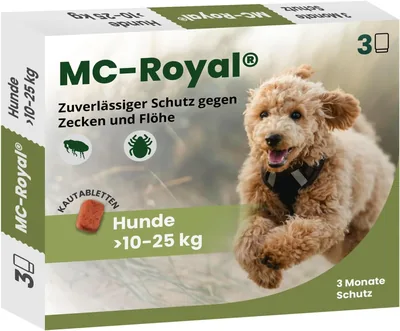 MC-Royal® Tableta para Morder contra Garrapatas y Pulgas - Protección Fiable de 3 Meses - Mejor Oferta