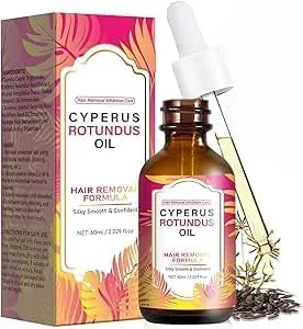 Maxmana Secret Cyperus Rotundus Oil, 60ml Natural Hair Removal and Soothing Moisturizer Reduces Body Hair Growth