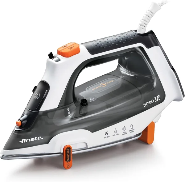 Ariete 6190 Step UP, Smart Iron, Smart Feet, Ultraglide Ceramic Plate with 57 Holes, 320 ml Tank, 24