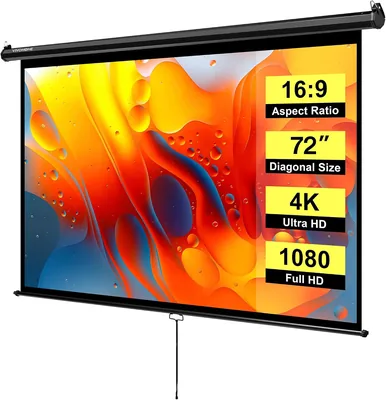 Retractable 4K Projection Screen - Roll Up ALR Movie Screen