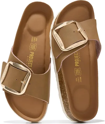 Project Cloud Leather Sandals Women Slides - Best Deal
