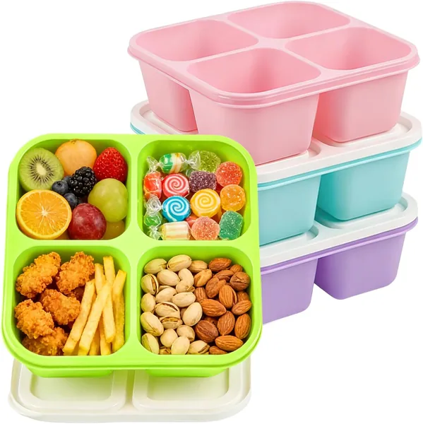 YANLIFY 4 Pack Snack Containers Bento Box