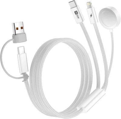 Esiposs 3-in-1 Magnetisches Ladekabel für Apple Watch, 1,5m, 60W USB C Schnellladegerät Lightning - 28% Rabatt
