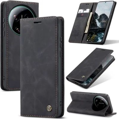 Étui Cracedily pour Xiaomi 17 Ultra, Housse Portefeuille en Cuir PU Premium