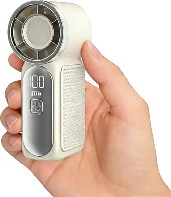 Portable Handheld Mini Fan, 6 Speeds High Velocity, USB Rechargeable