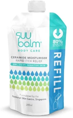 SUU BALM Ceramide Moisturiser (Rapid Itch Relief) 285ml Refill Pack - Best Deal