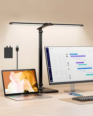 CHARYJOD LED Desk Lamp Height Adjustable - Best Deal