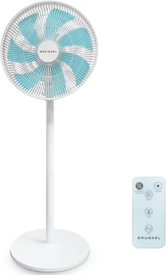 Ventilador de pie Grunkel Ultra-Silencioso PS 36 cm 14" | 12 velocidades | 7 aspas | Oscilación 100° | Temporizador 12h | Control remoto | 30W - 28% de descuento