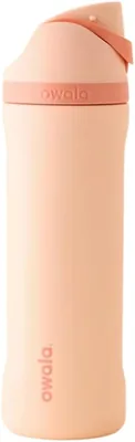 Owala Stainless Steel FreeSip Water Bottle 24oz Peach of Mind Best Deal