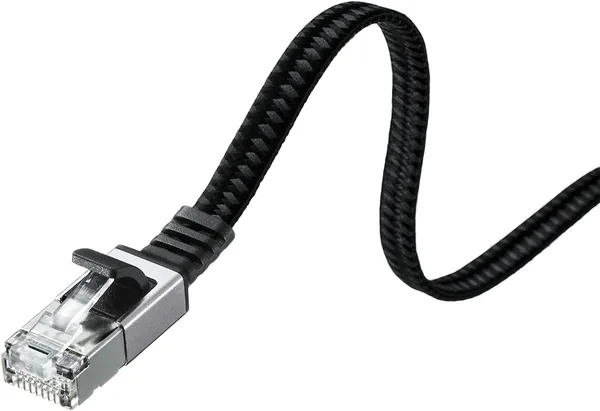 SANWAサプライ KB-AZFL6AME-005BK CAT6AフラットメッシュLANケーブル（0.5m）（ブラック） 13%オフ