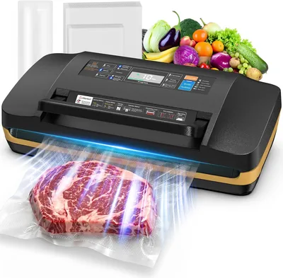 Vácuo Sellador de Alimentos AbleMark 95 kPa con Doble Sellado | 18 en 1, Cortador Integrado, Seco/Humedo, Oferta