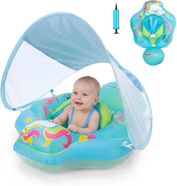 Baby Schwimmring mit Sonnenschirm, UPF 50+ - Best Deal