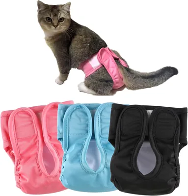 Hisprout Reusable Cat Nappy - Super Absorbent & Washable Kitty Nappies